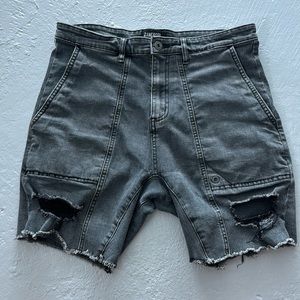 Zanerobe distressed jeans shorts